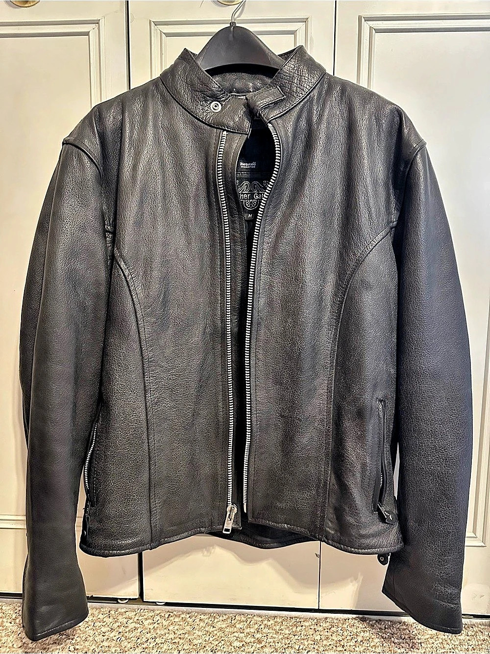 Leather Gallery Leather Motorcycle Jacket Size Medium